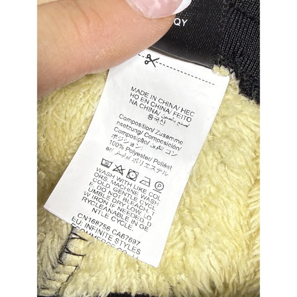 Manfinity Pants Mens Small Black Sherpa Fleece Lined Thermal Joggers Zip Pockets - Picture 6 of 8